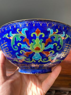 A Chinese Beijing enamel warming bowl with Shou-characters, Qianlong — 照片 8