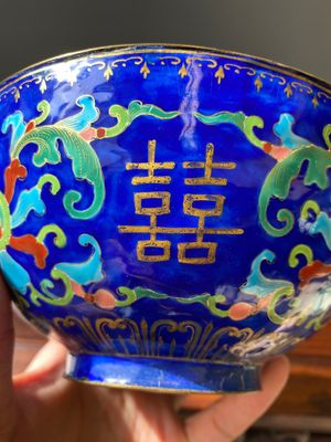 A Chinese Beijing enamel warming bowl with Shou-characters, Qianlong — 照片 10