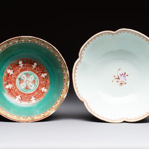 A Chinese Bencharong bowl for the Thai market and an export bowl for the American market, 19th C. — photo 6