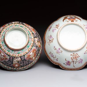 A Chinese Bencharong bowl for the Thai market and an export bowl for the American market, 19th C. — photo 7