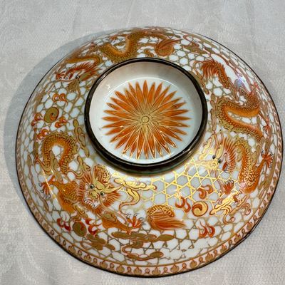 A Chinese Bencharong 'Dragons' bowl and cover for the Thai market — photo 18
