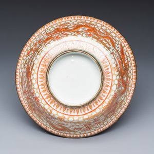 A Chinese Bencharong 'Dragons' bowl and cover for the Thai market — photo 7