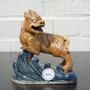 A Chinese biscuit porcelain figure of a Kylin, Qianlong, 18th C. — photo 8