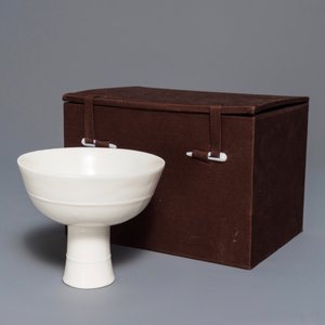 A Chinese blanc de Chine stem cup, Wanli or Transitional period — 照片 9