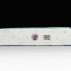 A Chinese blue- and green-enamelled reticulated incense stick holder, 19th C. — foto 7