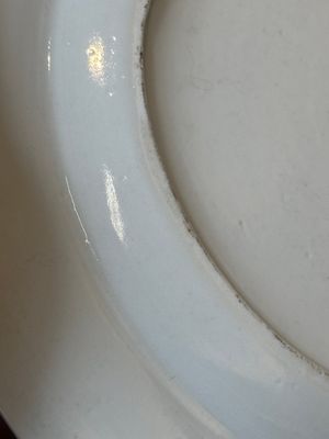 A Chinese blue-and-orange-enameled plate with a harbor view, Jiaqing — photo 6
