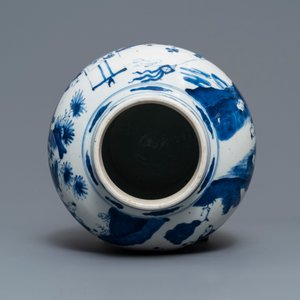 A Chinese blue and white '100 boys' baluster vase, Kangxi — 照片 5