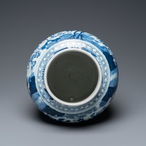 A Chinese blue and white '100 boys' vase, Kangxi — photo 6