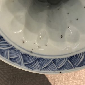 A Chinese blue and white 5-piece garniture, Kangxi — photo 12