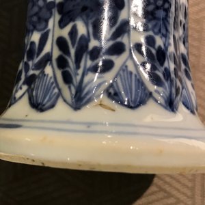 A Chinese blue and white 5-piece garniture, Kangxi — photo 20