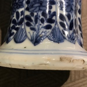 A Chinese blue and white 5-piece garniture, Kangxi — photo 21