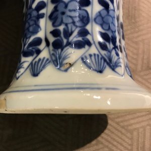 A Chinese blue and white 5-piece garniture, Kangxi — photo 35