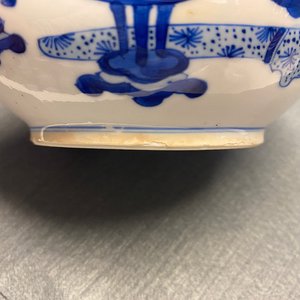 A Chinese blue and white 'antiquities' censer and cover, Kangxi — photo 10