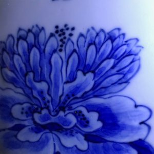 A Chinese blue and white 'bianco sopra bianco' yenyen vase with birds among flowers, Kangxi — 照片 30