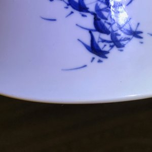 A Chinese blue and white 'bianco sopra bianco' yenyen vase with birds among flowers, Kangxi — 照片 13