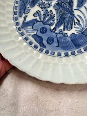 A Chinese blue and white 'Bird of Prey' plate, Wanli — photo 2