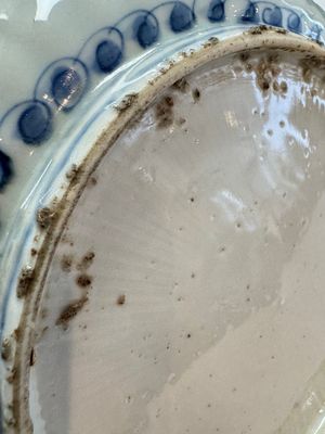 A Chinese blue and white 'Bird of Prey' plate, Wanli — photo 9