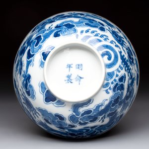 A Chinese blue and white 'Bleu de Hue' bowl for the Vietnamese market, Minh Mạng niên chế 明命年製 mark, ca. 1820-41 — photo 6