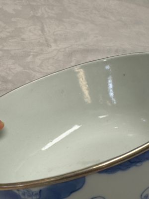 A Chinese blue and white 'Bleu de Hue' bowl with eighteen luohan — photo 11