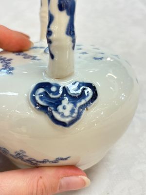 A Chinese blue and white 'Bleu de Hue' lime pot for the Vietnamese market, 19th C. — photo 8