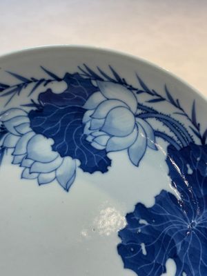 A Chinese blue and white 'Bleu de Hue' plate for the Vietnamese market — photo 4