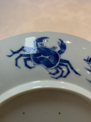A Chinese blue and white 'Bleu de Hue' plate for the Vietnamese market — photo 8