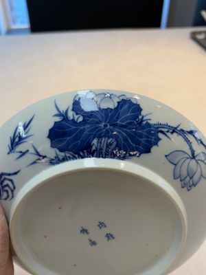 A Chinese blue and white 'Bleu de Hue' plate for the Vietnamese market — photo 9