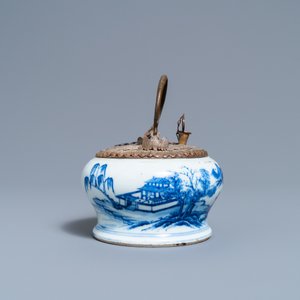 A Chinese blue and white 'Blue de Hue' waterpipe for the Vietnamese market, Kangxi — 照片 6