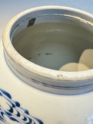 A Chinese blue and white 'Boot-swapping ceremony of Cui Rong' vase, Kangxi — 照片 10