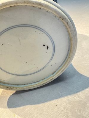 A Chinese blue and white 'Boot-swapping ceremony of Cui Rong' vase, Kangxi — 照片 16
