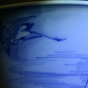 A Chinese blue and white bowl with a river scene, Kangxi — photo 11