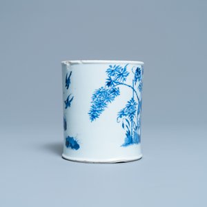 A Chinese blue and white brush pot, Chenghua mark, Kangxi — 照片 5