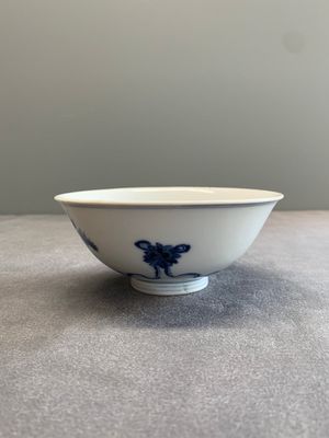 A Chinese blue and white 'Buddhist lion' bowl, Yongzheng mark and period — 照片 5