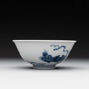 A Chinese blue and white 'Buddhist lion' bowl, Yongzheng mark and period — 照片 4