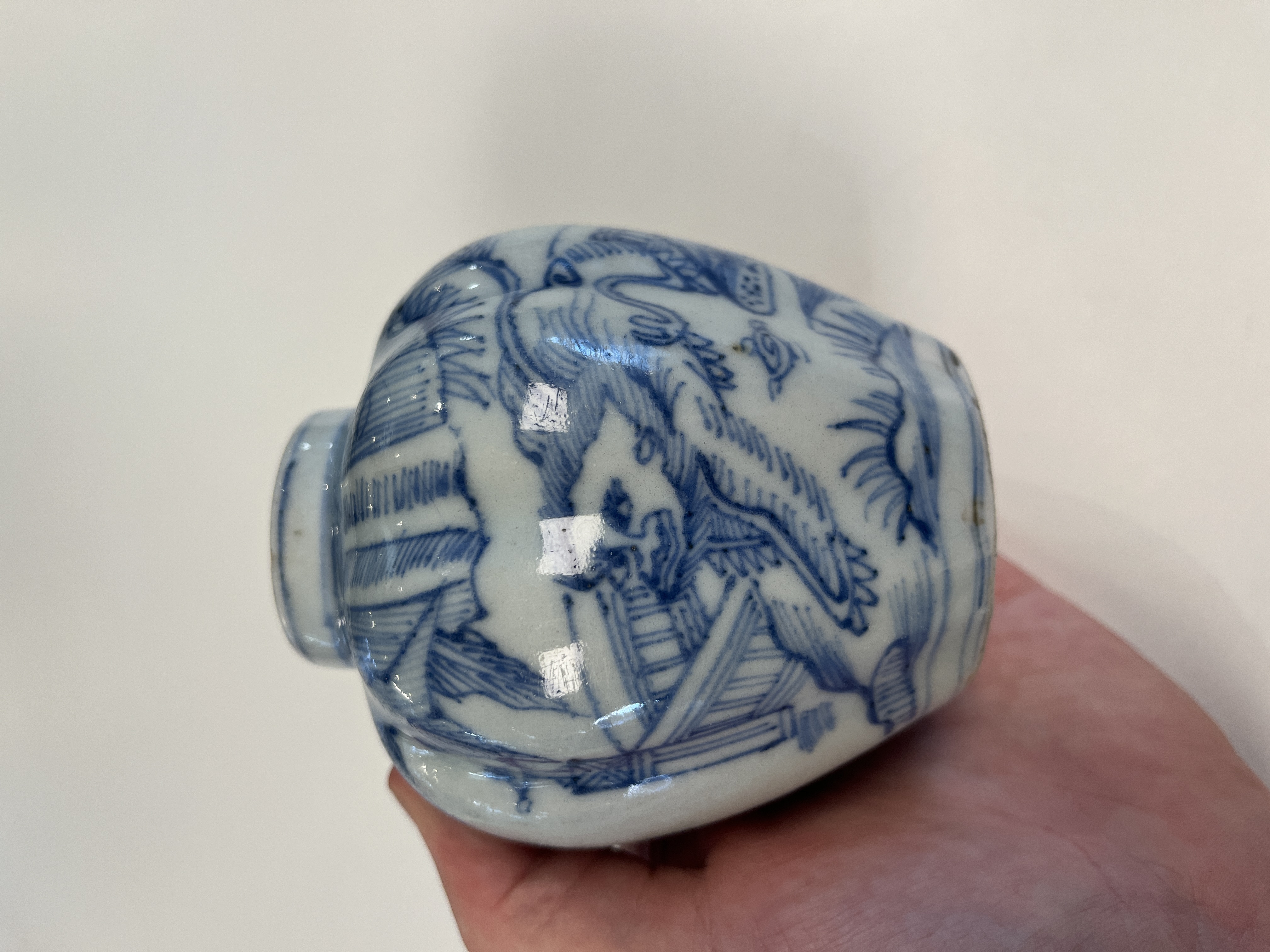 A Chinese blue and white 'Buddhist Lion' jarlet — foto 3