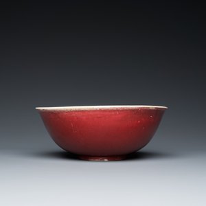 A Chinese blue and white 'Buddhist lions' vase and a 'langyao' bowl, 19/20th C. — 照片 4