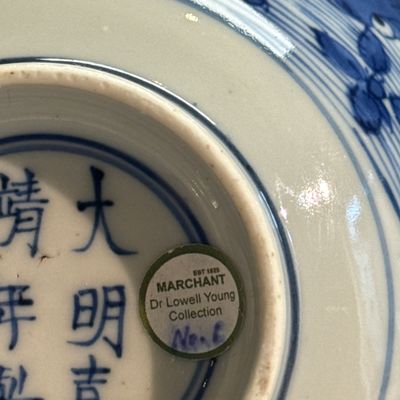 A Chinese blue and white 'Carp' bowl — foto 19
