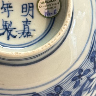 A Chinese blue and white 'Carp' bowl — foto 20