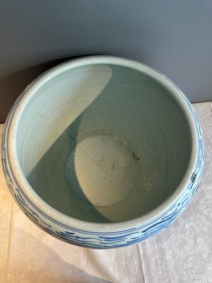 A Chinese blue and white 'carp' fishbowl, Kangxi — photo 5