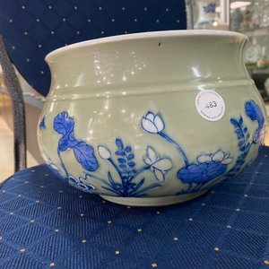 A Chinese blue and white celadon-ground censer, Kangxi — photo 13