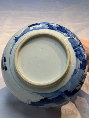 A Chinese blue and white censer depicting two sages in a mountainous landscape, Kangxi — foto 13