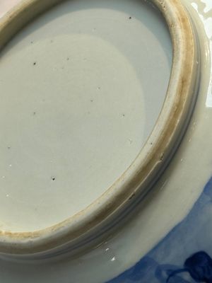 A Chinese blue and white censer depicting two sages in a mountainous landscape, Kangxi — foto 15