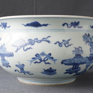 A Chinese blue and white censer with antiquities design, Kangxi — 照片 10