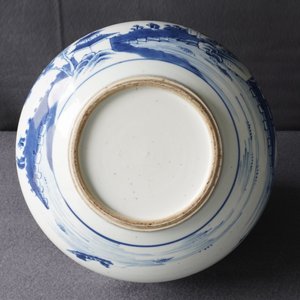 A Chinese blue and white censer with figures in a landscape, Kangxi — photo 13