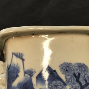 A Chinese blue and white chilong-handled vase, Kangxi — 照片 13