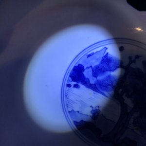 A Chinese blue and white conical "Seven Sages of the Bamboo Grove" bowl, Kangxi mark and of the period — 照片 12