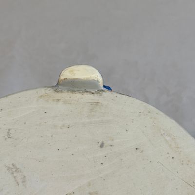 A Chinese blue and white 'Cranes' cylindrical tripod censer — 照片 18