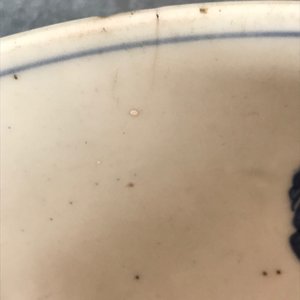 A Chinese blue and white 'cranes' dish, Jiajing mark and of the period — 照片 5