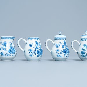 A Chinese blue and white cruet set on stand, Qianlong — 照片 7