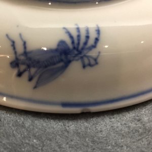 A Chinese blue and white cup and saucer with "La Dame au Parasol" after Pronk, ca. 1740 — photo 11